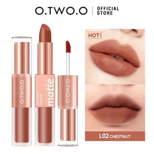 O.TWO.O Matte Lip Glaze & Lipstick - Image 3